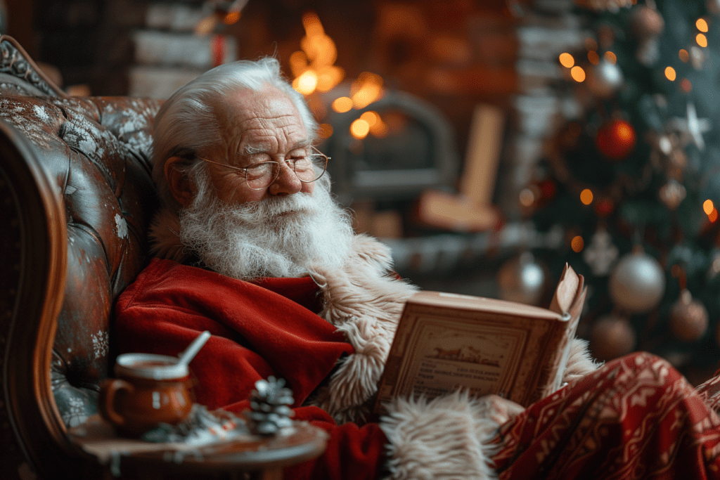 Freud, Santa, Book, Christmas Tree, Mulled Wine